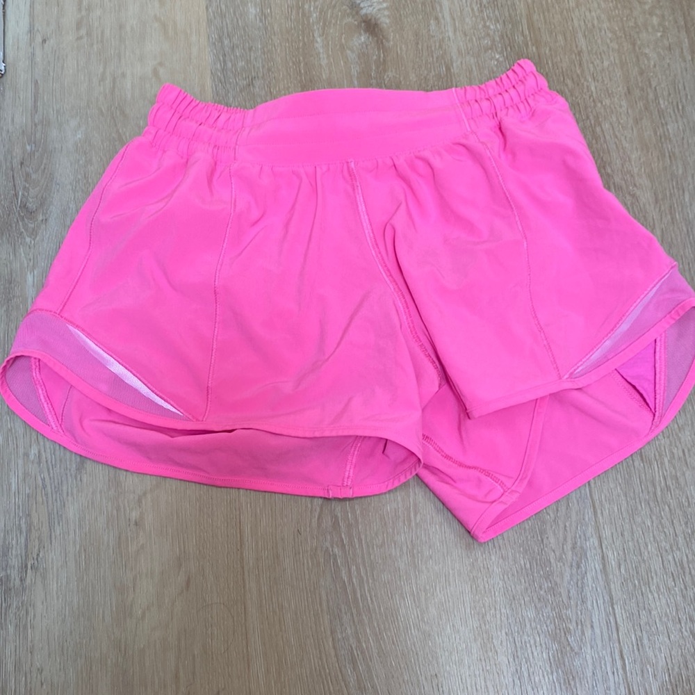 Hot pink lululemon shorts